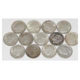 13 Roosevelt Silver Dimes