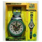 Vintage TMNT Wall Clock - 36" Tall, 2004, NIP