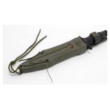 Vintage Survival Knife with Built-In Catapult