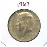 1967 Kennedy Silver Half Dollar - 40% Silver