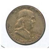 1952 Franklin Silver Half Dollar