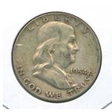 1954-D Franklin Silver Half Dollar