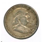 1957 Franklin Silver Half Dollar