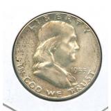 1953-S Franklin Silver Half Dollar