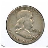 1954-D Franklin Silver Half Dollar