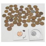 (56) Lincoln Wheat Cents - 1920ï¿½s-1950ï¿½s - One BU