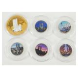 (3) 9/11 Twin Towers Tribute Coins
