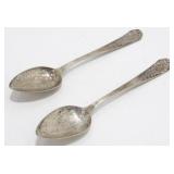 2 Antique Sterling Marked Spoons - 50.68 grams