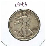 1943 Walking Liberty Silver Half Dollar