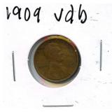1909-V.D.B. Lincoln Wheat Cent - Key Date