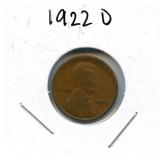 1922-D Lincoln Wheat Cent - Key Date
