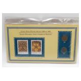 4 Sets of Indian Head Pennies and Stamps