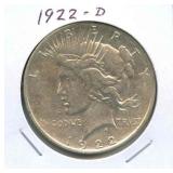 1922-D Peace Silver Dollar