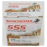 * Winchester 555 Rounds of 22 Long Rifle