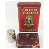 3 Items: Union Leader Tobacco Tin, Haphan Special