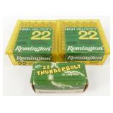 Remington 22 High Velocity and Thunderbolt Ammo -
