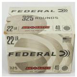 * Federal 325 Rounds of 22 LR Ammunition