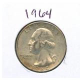 1964 Washington Silver Quarter