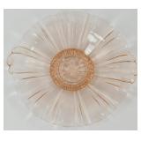 * Vintage Pink Depression Glass Dish