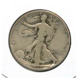 1938 Walking Liberty Silver Half Dollar