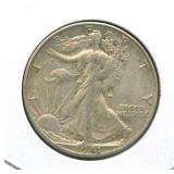 1941-D Walking Liberty Silver Half Dollar