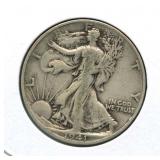 1941-S Walking Liberty Silver Half Dollar