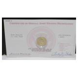 2008 Monroe Presidential Dollar & COA - Never