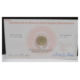 2009 J.K. Polk Presidential Dollar & COA - Never