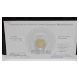 2007 Washington Presidential Dollar & COA - Never