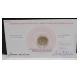 2007 Madison Presidential Dollar & COA - Never
