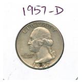 1957-D Washington Silver Quarter