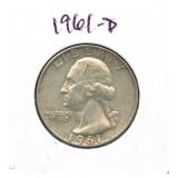 1961-D Washington Silver Quarter