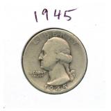 1945 Washington Silver Quarter