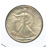 1944 UNC Walking Liberty Silver Half Dollar