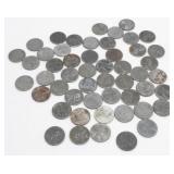 50 WWII Lincoln Steel Cents