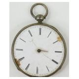 Antique Solid Silver Pocket Watch for Repair