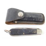 Vintage Camillus Electricians Knife with Leather