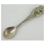 Vintage Sterling Silver Horse Head Spoon Brooch -