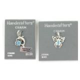 Lot of 2 New Sterling Silver Charms