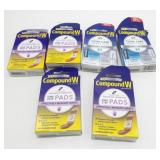 4 New Boxes of Compound W Pads (Exp: 2028) & 2