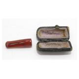 Mouth Piece for a Pipe in an Old Case