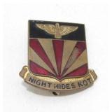 "Night Hides Not" 56th Air Defense Artillery Pin