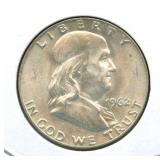 1962-D Franklin Silver Half Dollar