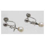 Vintage Sterling Silver and Cultured Pearl
