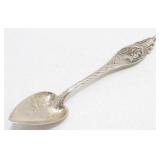 Sterling Marked Very Ornate Heavy Spoon - 30.77