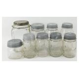 ** 9 Variety Jars & Lids