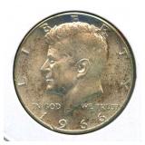 1966 Kennedy Silver Half Dollar - 40% Silver
