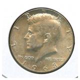 1968-D Kennedy Silver Half Dollar - 40% Silver