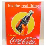 * Metal Coca-Cola Sign - 12"x16"
