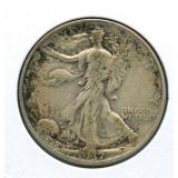 1937 Walking Liberty Silver Half Dollar